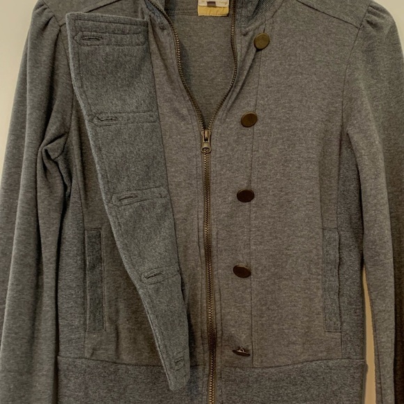 NWOT Fossil Military-Style Gray Sweater - Picture 7 of 12